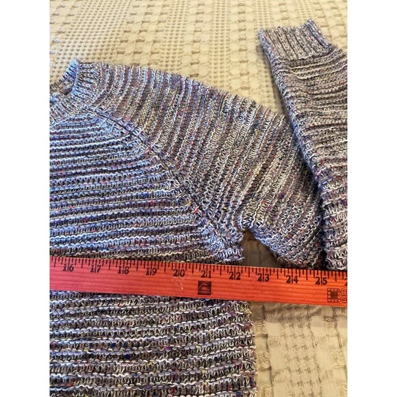 Faded Glory Womens Crew Neck Sweater Plus Size XXL (20) Gray Variegated Knit - Picture 10 of 11